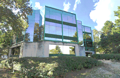 Façade de la pépinière d'entreprise Espace 22 à Rosny-sous-Bois