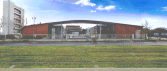 Façade de l'hôtel d'activité de Clichy-sous-Bois