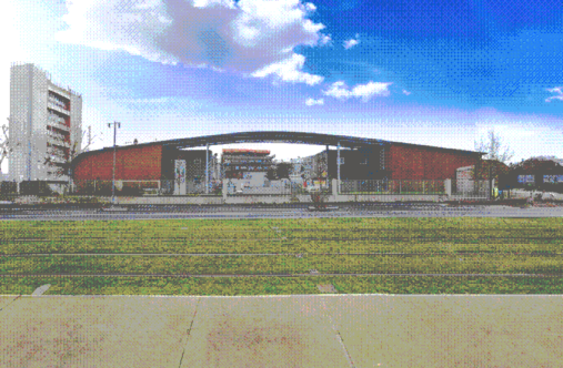 Façade de l'hôtel d'activité de Clichy-sous-Bois