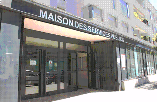 Façade de la maison des services publics