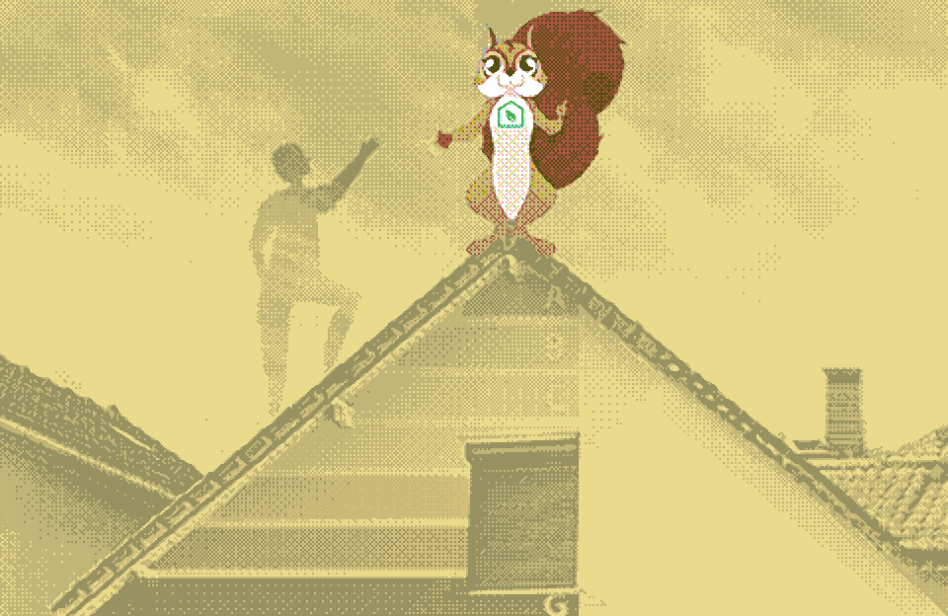 Illustration d'une personne qui aide une autre à gravir un escalier représentant l'échelle énergétique