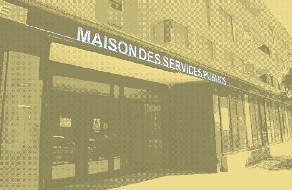 Façade de la maison des services publics