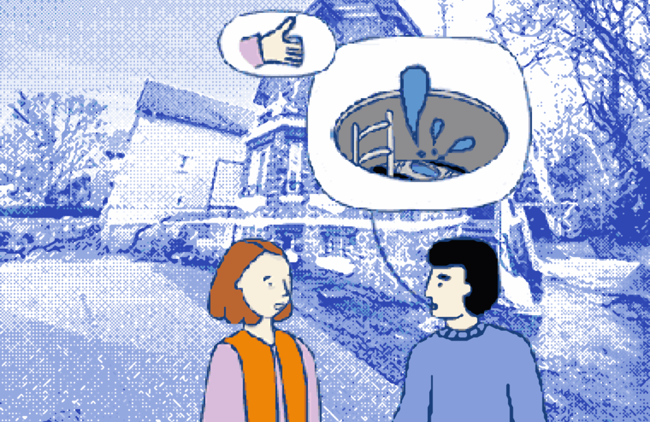 Un propriétaire signale un problème sur le réseau d'assainissement public