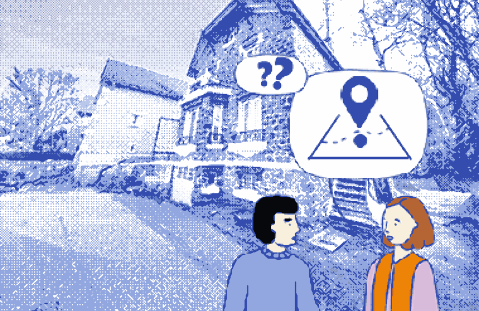 un habitant demande des informations à un agent de Grand Paris Grand Est sur l'assainissement